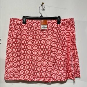 Rip Skirt Red Circle Pattern Women’s Wrap Skirt Size XX-Large